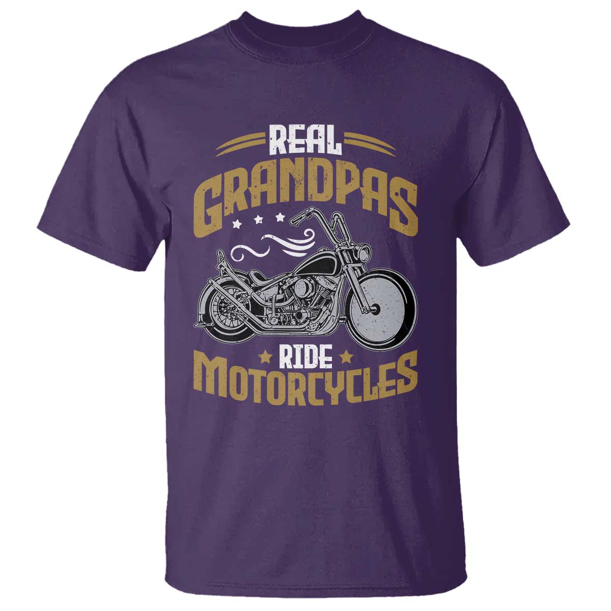 Real Grandpas Ride Motorcycles T Shirt Funny Motorcycle Lover Biker