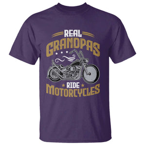 Real Grandpas Ride Motorcycles T Shirt Funny Motorcycle Lover Biker