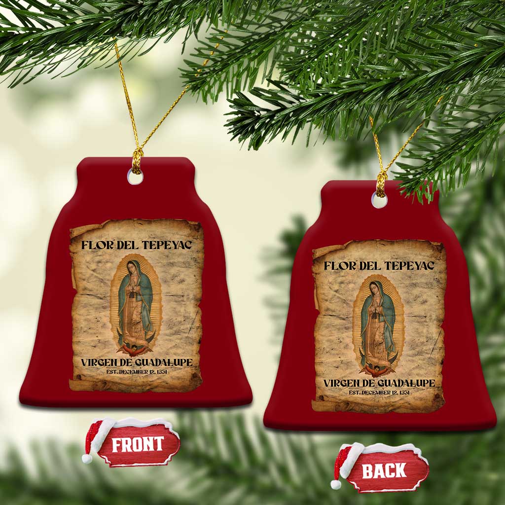 Virgin Mary Ceramic Ornament Our Lady Virgen De Guadalupe TS14 Print Your Wear