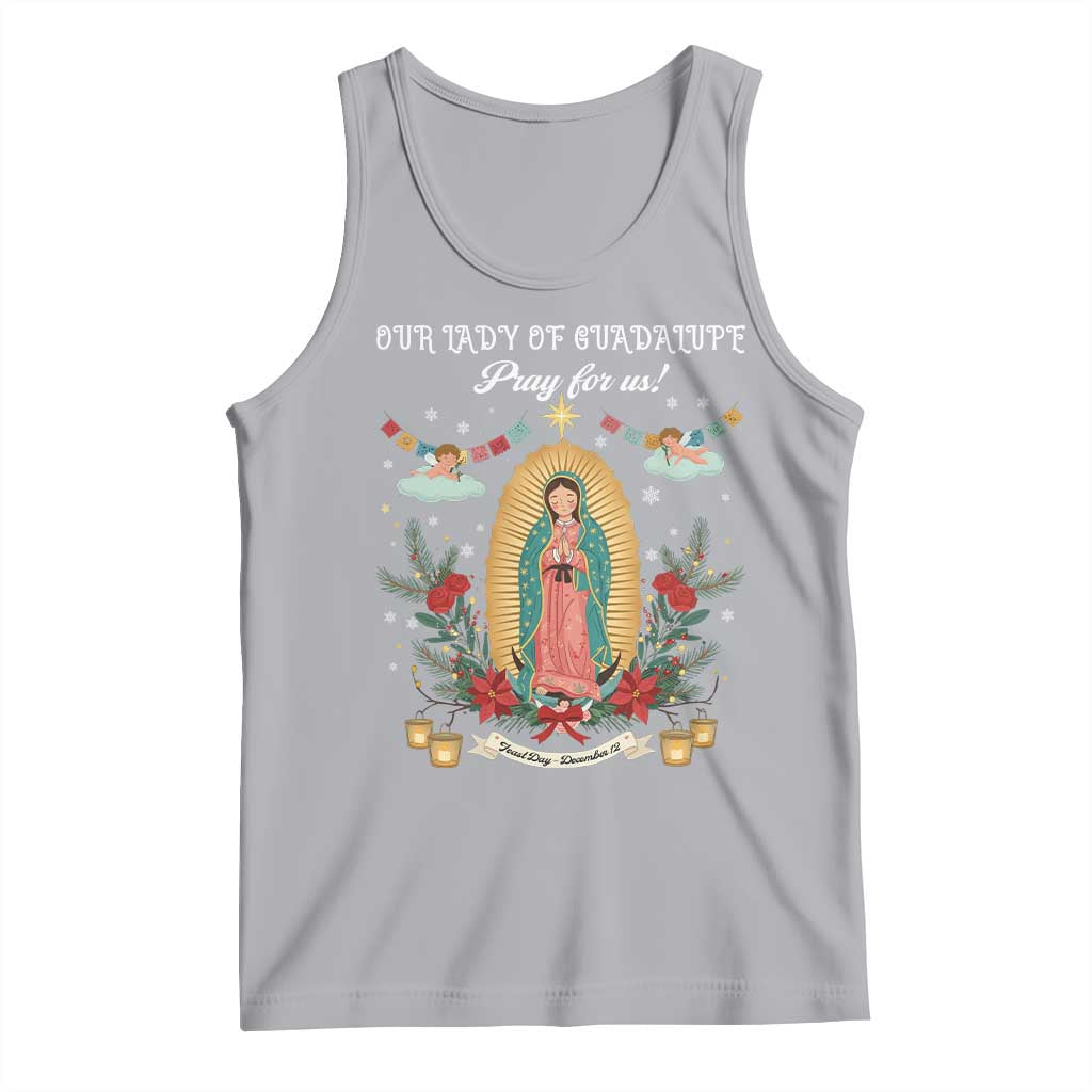 Virgin Mary Tank Top Our Lady Of Guadalupe Pray For Us TS14 Athletic Heather Print Your Wear
