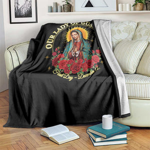 Virgen De Guadalupe Catholic Throw Blanket Our Lady Of Guadalupe TS14 Print Your Wear