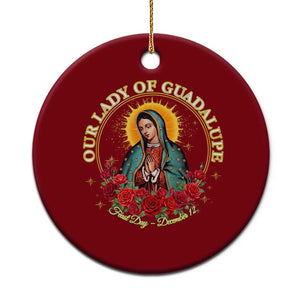 Virgen De Guadalupe Catholic Ceramic Ornament Our Lady Of Guadalupe TS14 1pc Red Print Your Wear