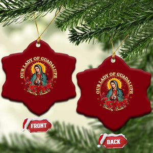 Virgen De Guadalupe Catholic Ceramic Ornament Our Lady Of Guadalupe TS14 Print Your Wear