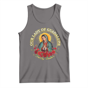 Virgen De Guadalupe Catholic Tank Top Our Lady Of Guadalupe TS14 Deep Heather Print Your Wear