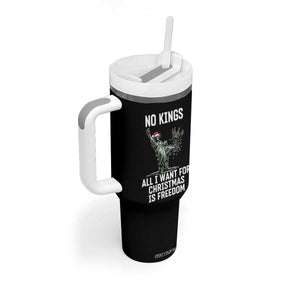 No Kings Tumbler With Handle All I Want For Christmas Is Freedom TS14 Print Your Wear
