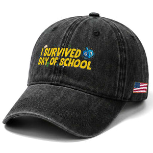 67 Six Seven Meme Washed Cotton Baseball Cap Funny Hanukkah School Days TS14 Print Your Wear