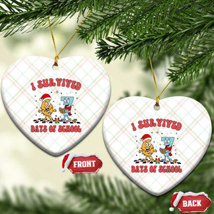 67 Six Seven Christmas Meme Ceramic Ornament I Survived Days Of School TS14 Print Your Wear