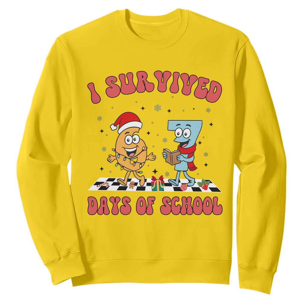 67 Six Seven Christmas Meme Sweatshirt I Survived Days Of School TS14 Daisy Print Your Wear