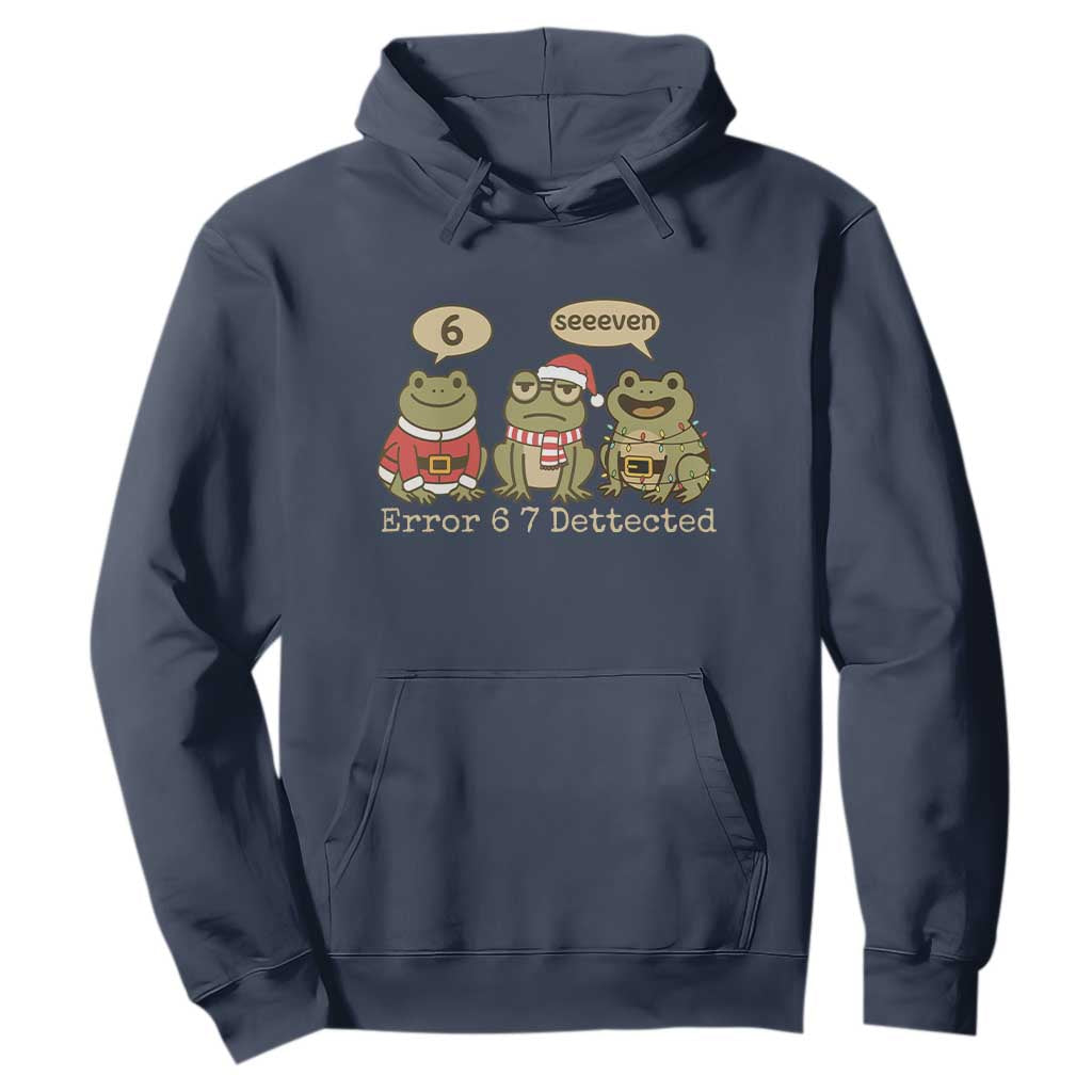 67 Six Seven Christmas Meme Hoodie Funny Frog Christmas Xmas TS14 Navy Print Your Wear