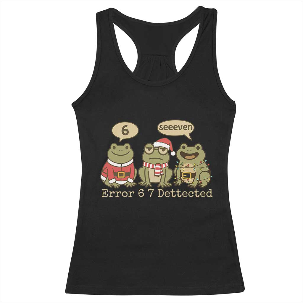 67 Six Seven Christmas Meme Racerback Tank Top Funny Frog Christmas Xmas TS14 Black Print Your Wear