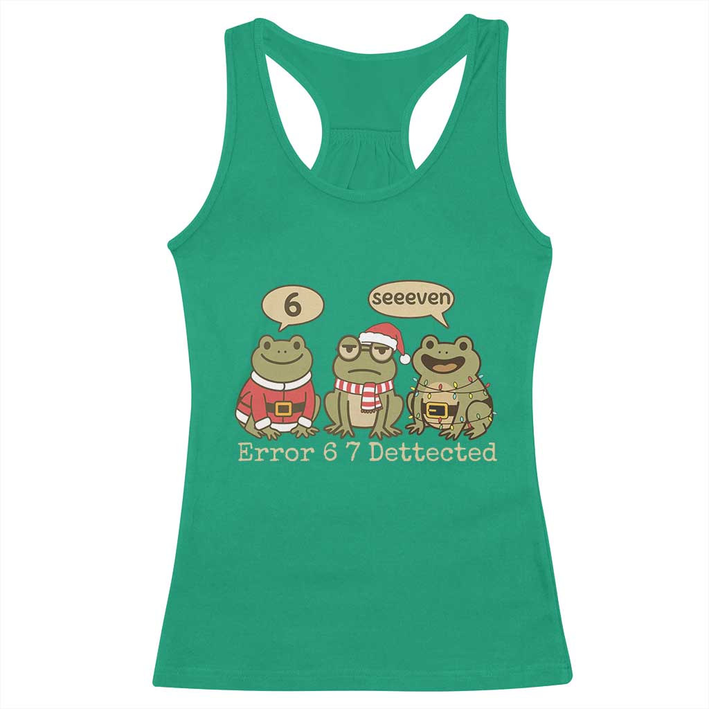 67 Six Seven Christmas Meme Racerback Tank Top Funny Frog Christmas Xmas TS14 Irish Green Print Your Wear