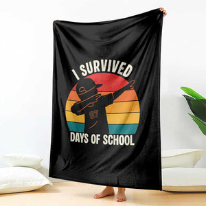I Survived 67 Days Of School Throw Blanket Funny Boys Kids TS14 Print Your Wear