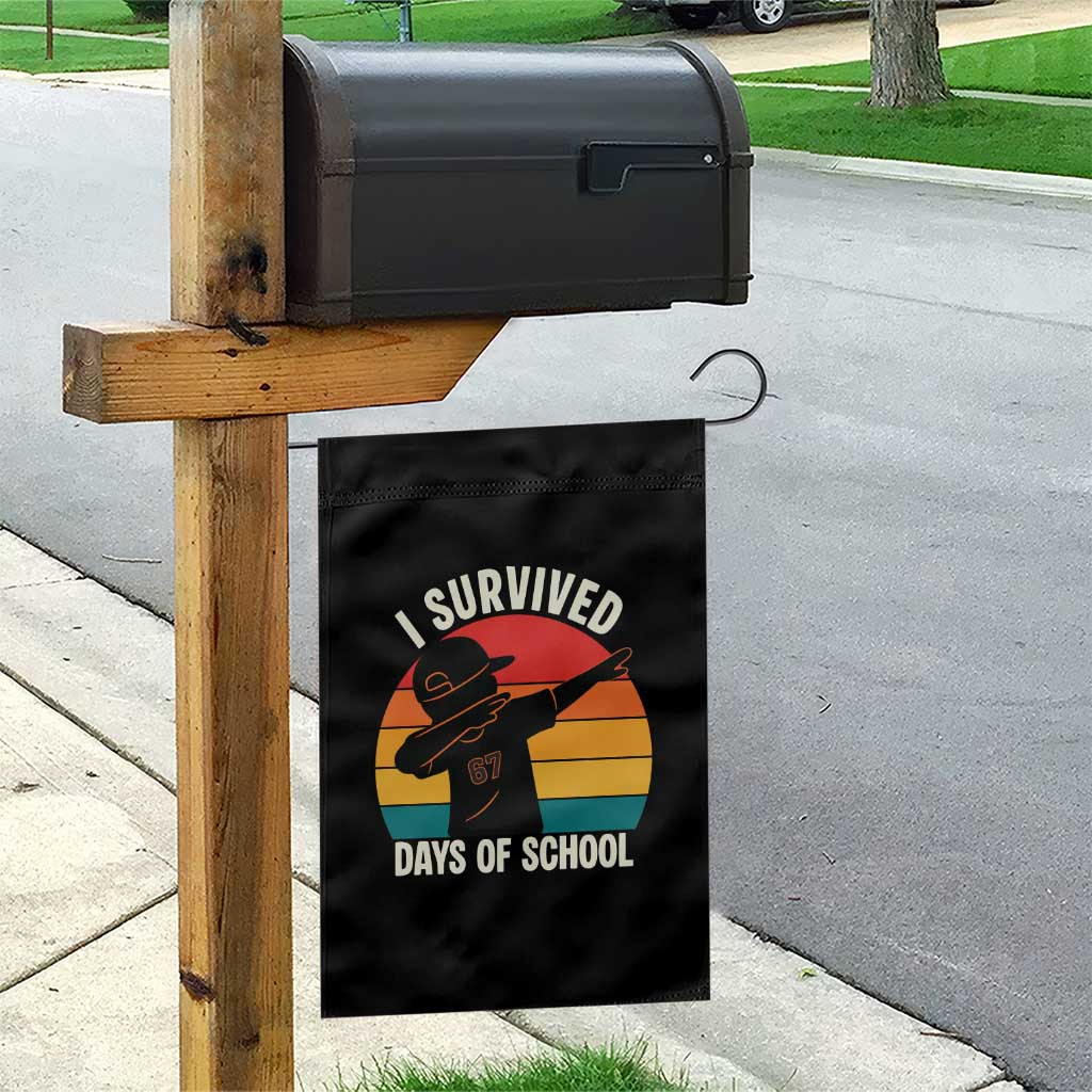 I Survived 67 Days Of School Garden Flag Funny Boys Kids TS14 Print Your Wear