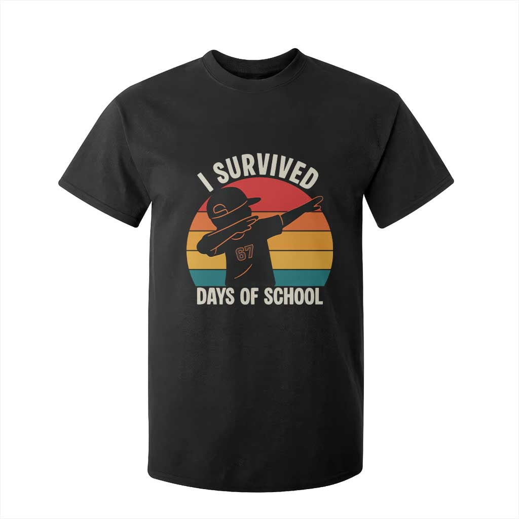 I Survived 67 Days Of School T Shirt For Kid Funny Boys Kids TS14 Black Print Your Wear