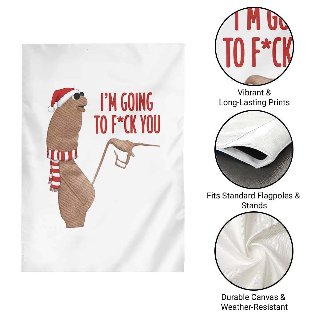 Marcus The Worm Christmas Meme Garden Flag I Am Going To Fck You TS14 Print Your Wear