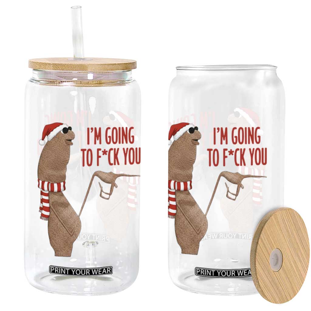 Marcus The Worm Christmas Meme Glass Can I Am Going To Fck You TS14 Print Your Wear