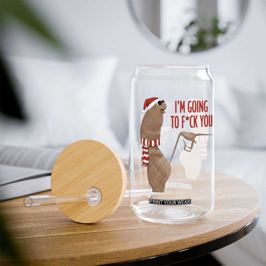 Marcus The Worm Christmas Meme Glass Can I Am Going To Fck You TS14 Print Your Wear