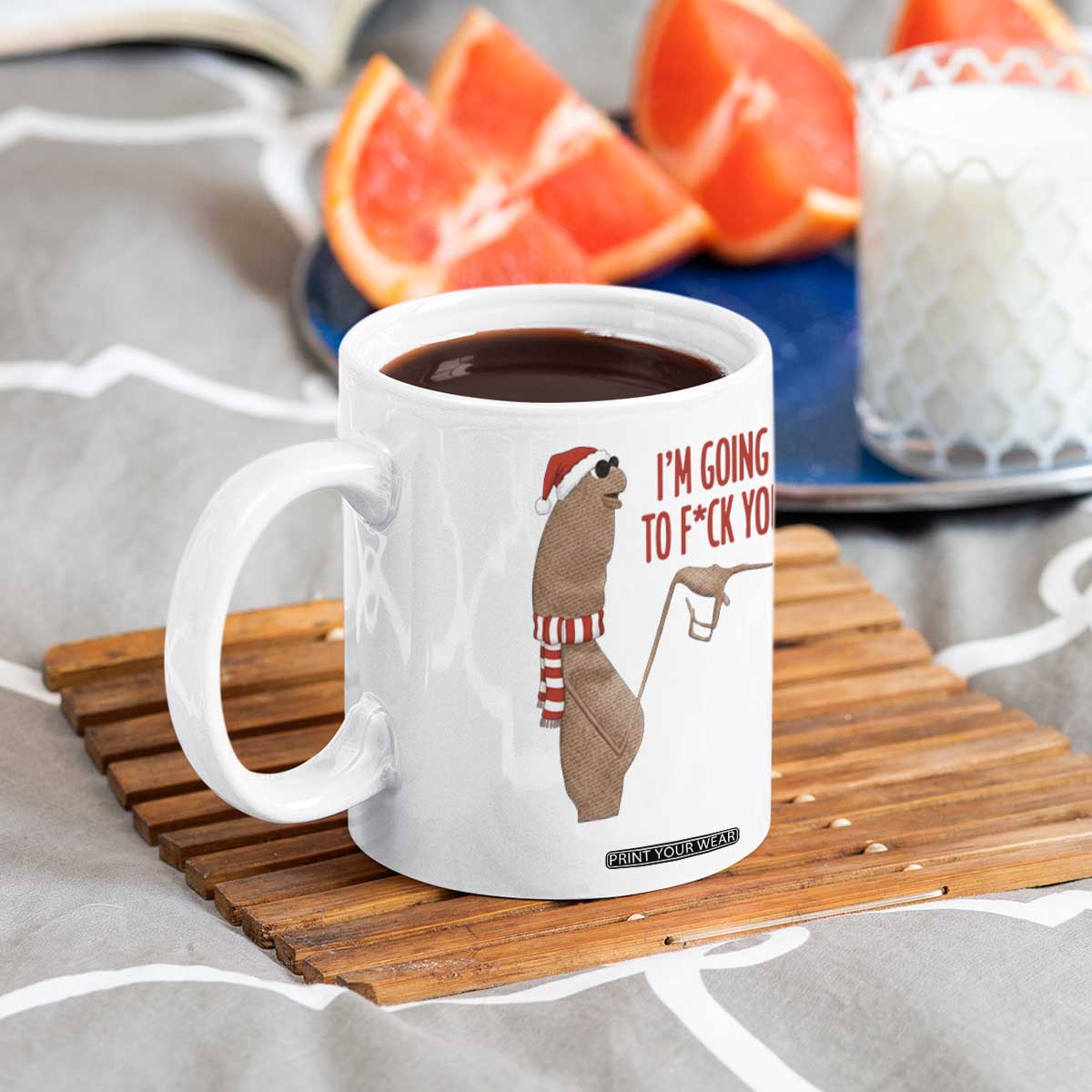 Marcus The Worm Christmas Meme Coffee Mug I Am Going To Fck You TS14 Print Your Wear