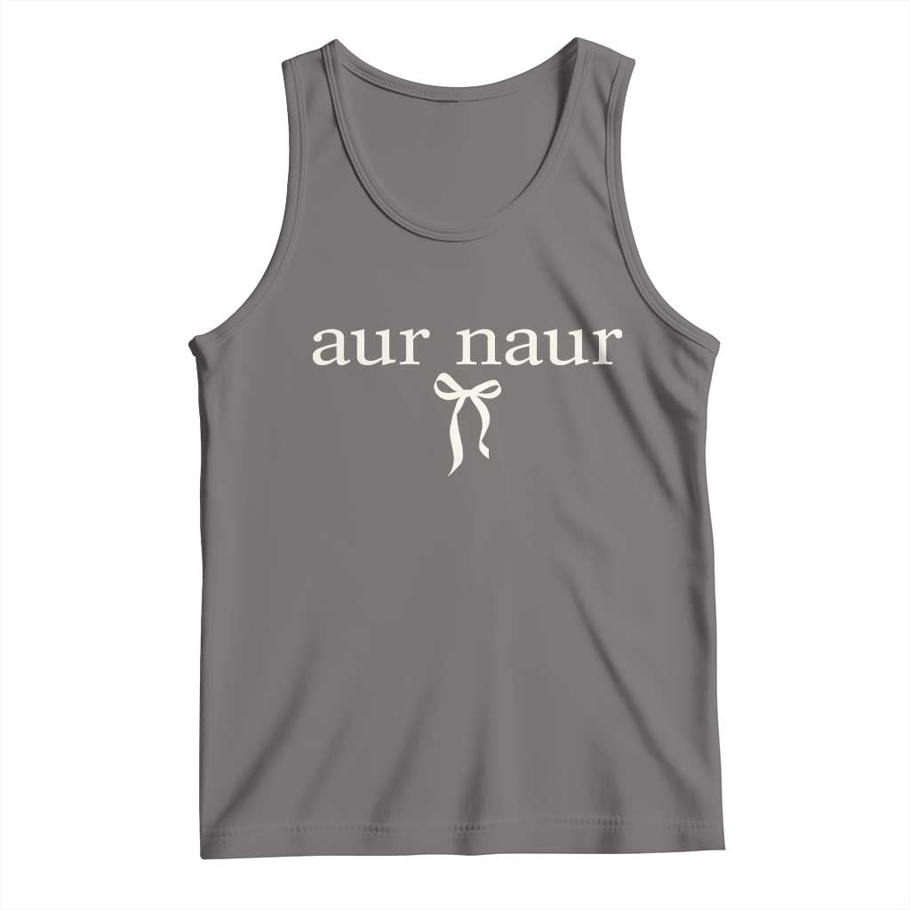 Aur Naur Tank Top Funny Sarcastic Oh No Australian Accent TS14 Deep Heather Print Your Wear