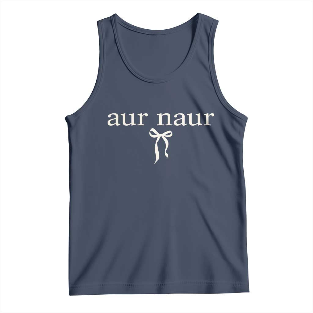 Aur Naur Tank Top Funny Sarcastic Oh No Australian Accent TS14 Navy Print Your Wear