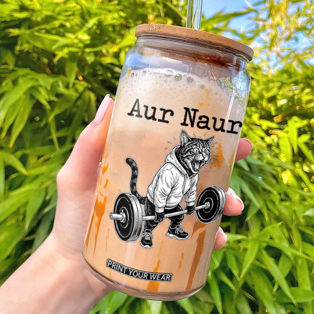Aur Naur Raccoon Meme Glass Can Funny Sarcastic Oh No Australian Accent TS14 White Print Your Wear
