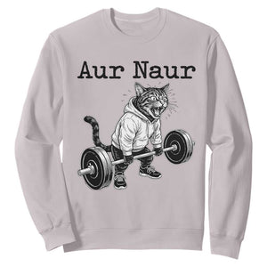 Aur Naur Raccoon Meme Sweatshirt Funny Sarcastic Oh No Australian Accent TS14 Ice Gray Print Your Wear