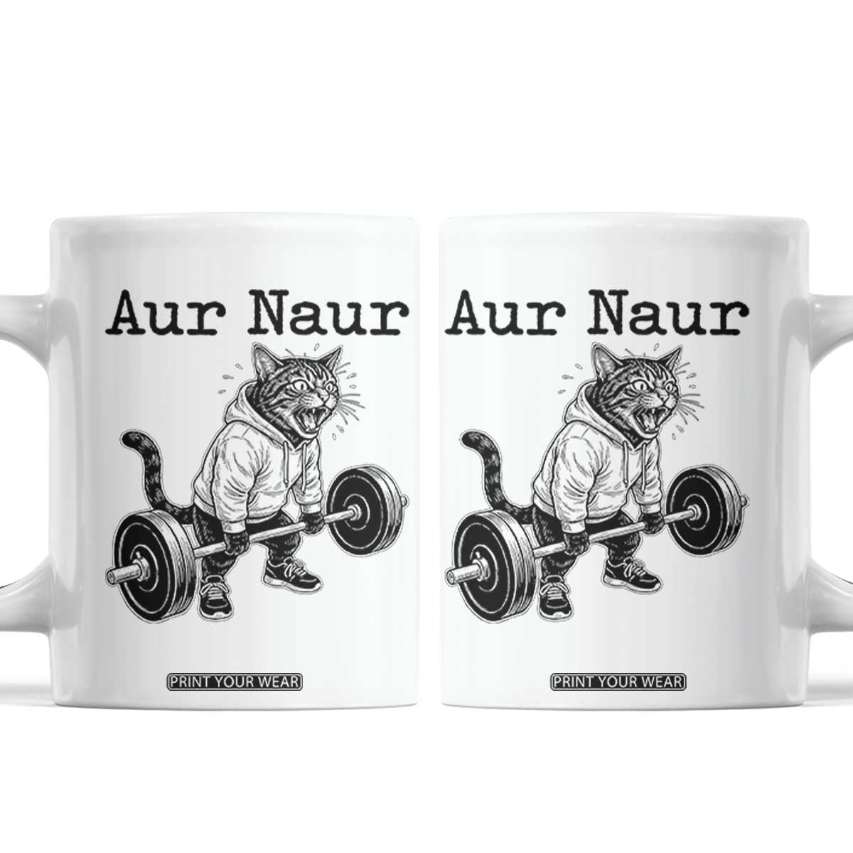 Aur Naur Raccoon Meme Coffee Mug Funny Sarcastic Oh No Australian Accent TS14 White Print Your Wear
