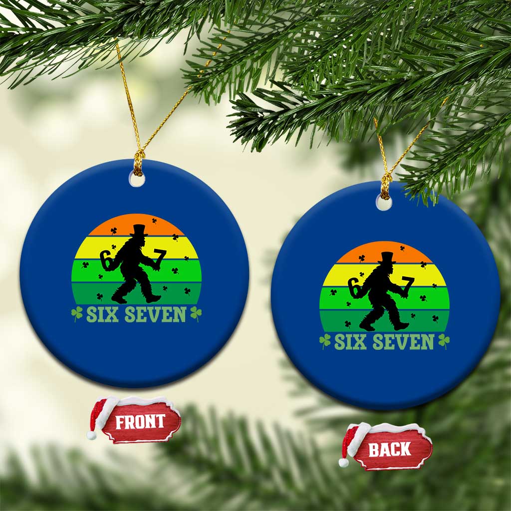 Aur Naur Bigfoot Meme Ceramic Ornament Funny Sasquatch Sarcastic Oh No Australian Accent TS14 1pc Blue Print Your Wear
