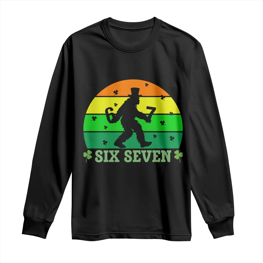Aur Naur Bigfoot Meme Long Sleeve Shirt Funny Sasquatch Sarcastic Oh No Australian Accent TS14 Black Print Your Wear