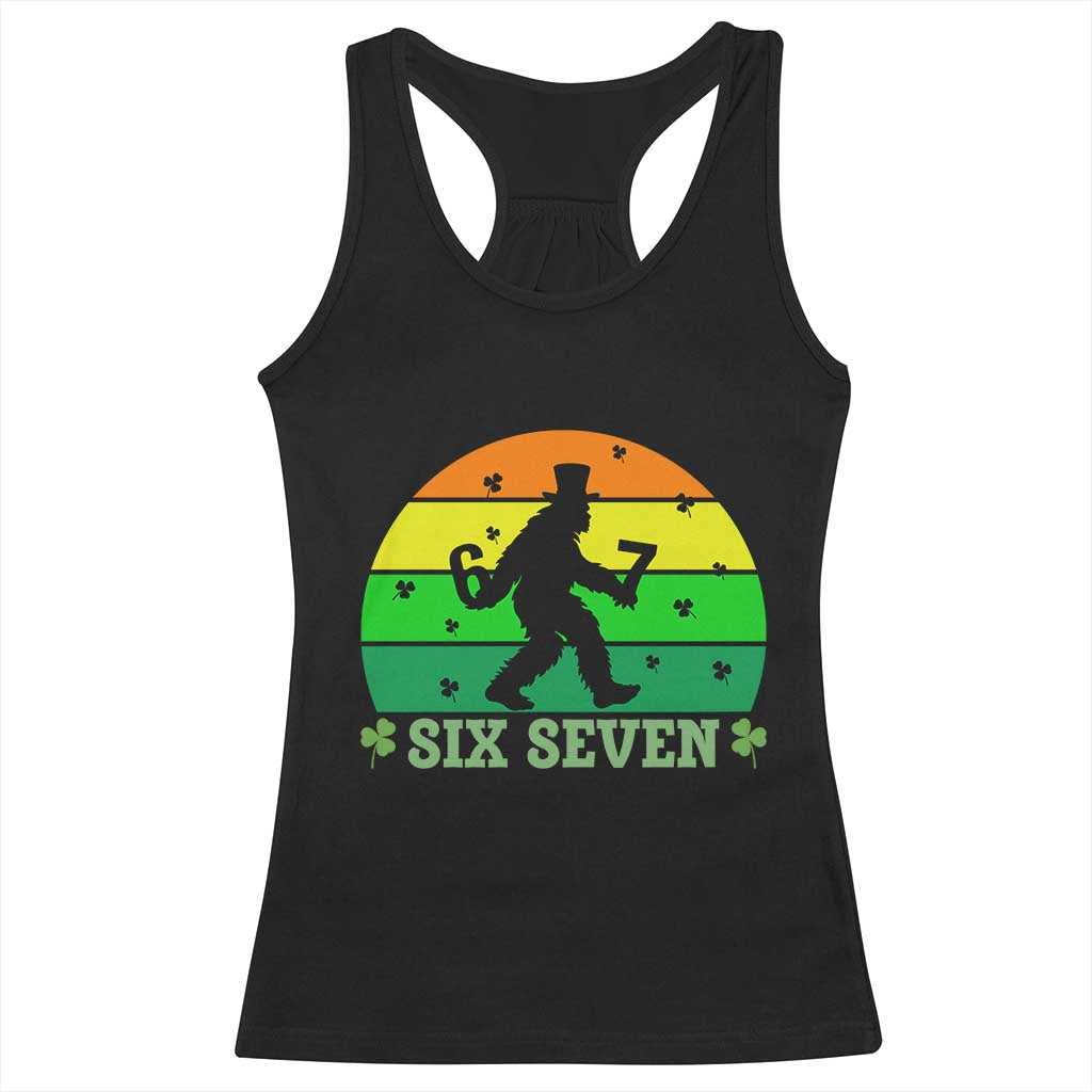 Aur Naur Bigfoot Meme Racerback Tank Top Funny Sasquatch Sarcastic Oh No Australian Accent TS14 Black Print Your Wear