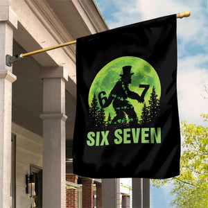 Funny Bigfoot St Patricks Day Garden Flag Sasquatch Hiding Moon Forest Meme TS14 Print Your Wear