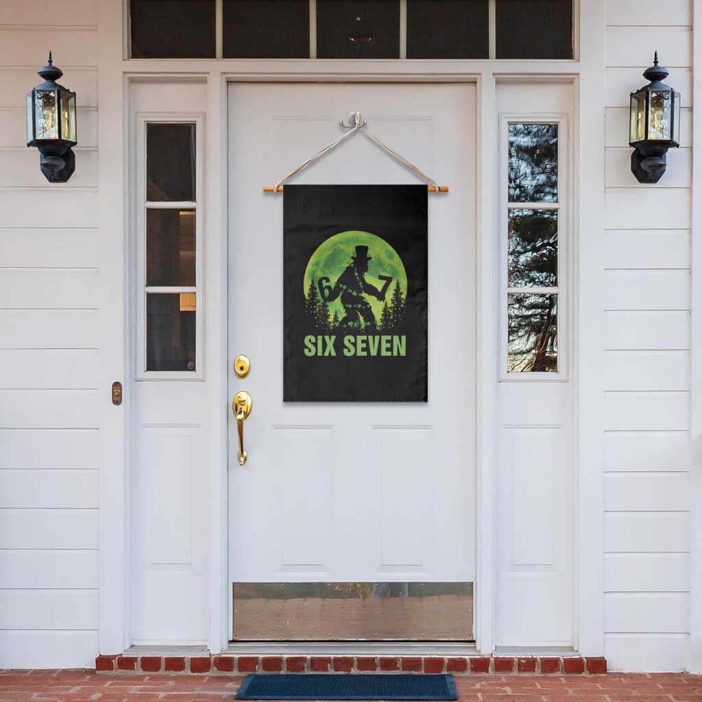 Funny Bigfoot St Patricks Day Garden Flag Sasquatch Hiding Moon Forest Meme TS14 Print Your Wear