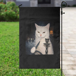 Funny Stoner Cat Garden Flag 420 Stoner Smoking Cat Cannabis Lover Meme TS14 Print Your Wear