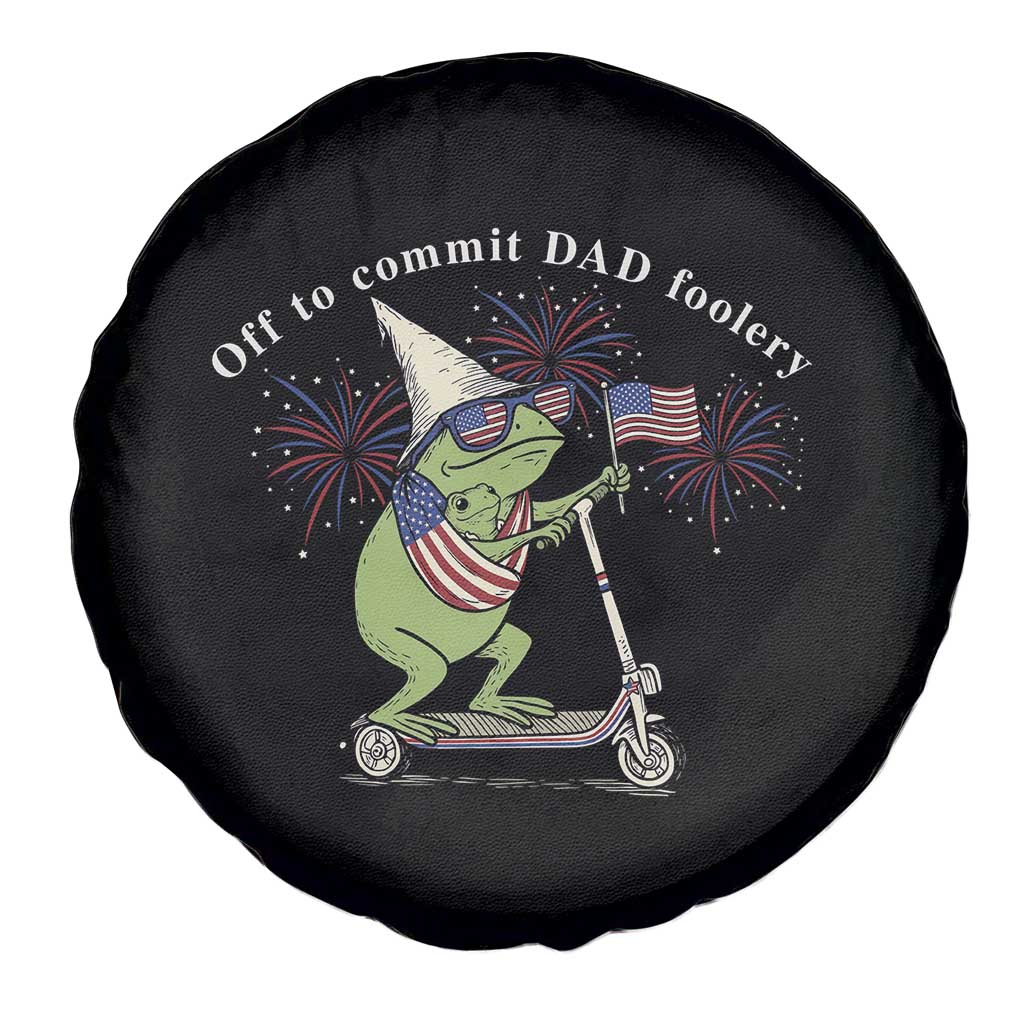New Dad Frog 4th of July Spare Tire Cover Off to Commit Dad Foolery TS14 Print Your Wear