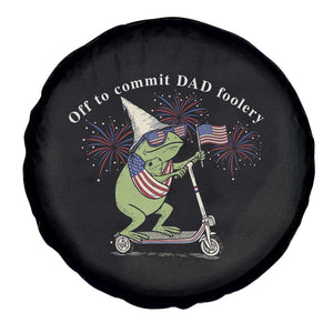 New Dad Frog 4th of July Spare Tire Cover Off to Commit Dad Foolery TS14 Print Your Wear