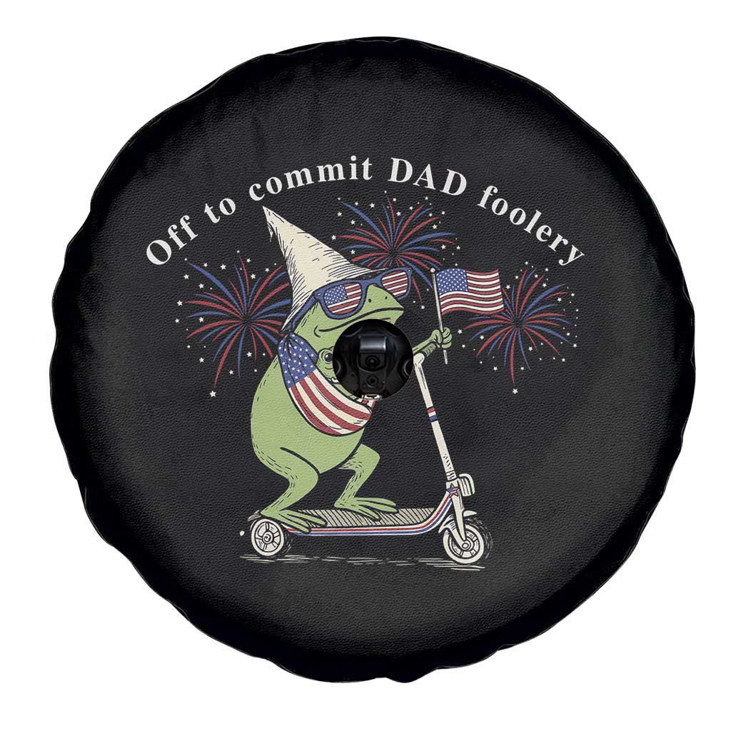 New Dad Frog 4th of July Spare Tire Cover Off to Commit Dad Foolery TS14 Print Your Wear