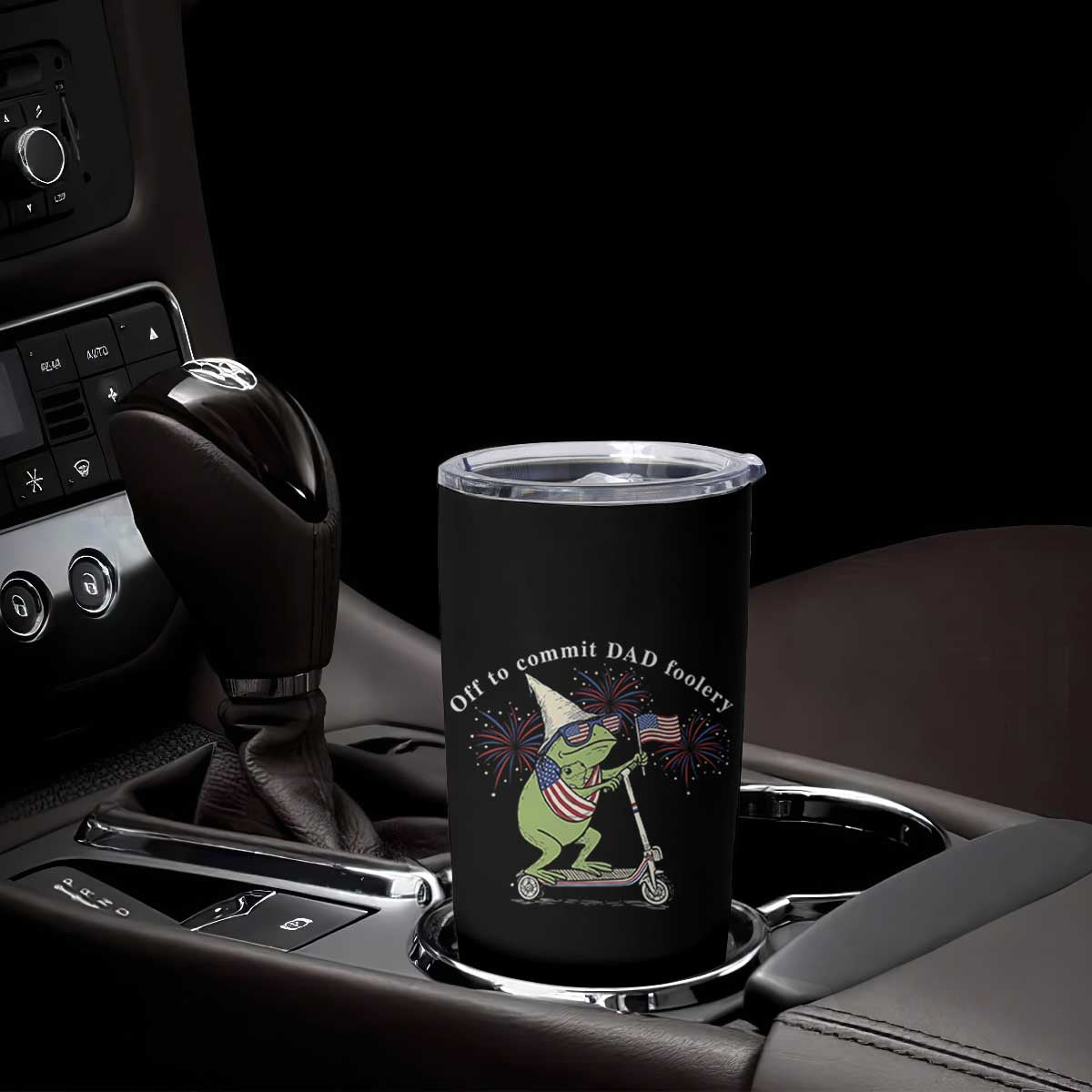 New Dad Frog 4th of July Tumbler Cup Off to Commit Dad Foolery TS14 Print Your Wear
