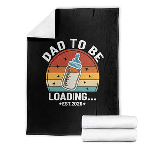 Dad to Be 2026 Throw Blanket Funny Pregnancy Announcement Gift TS14 Black Print Your Wear