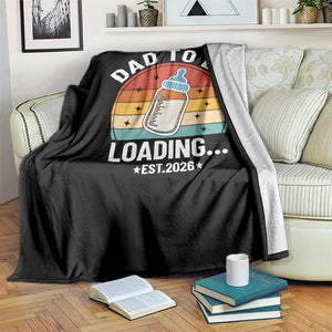 Dad to Be 2026 Throw Blanket Funny Pregnancy Announcement Gift TS14 Print Your Wear