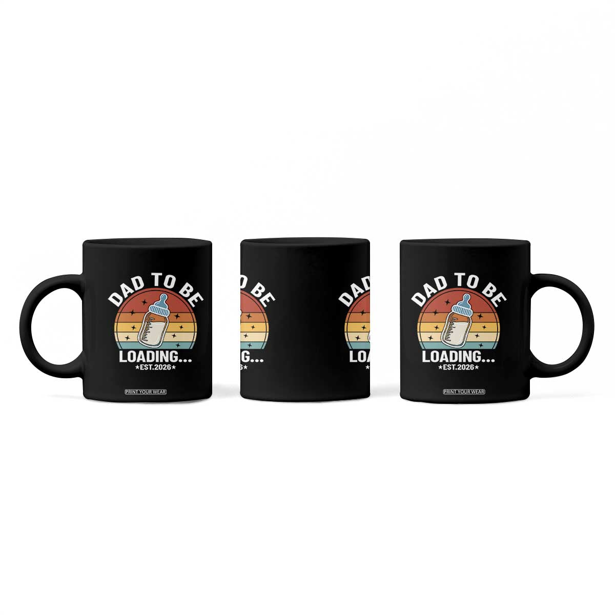 Dad to Be 2026 Coffee Mug Funny Pregnancy Announcement Gift TS14 Print Your Wear