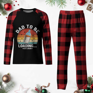 Dad to Be 2026 Plaid Pajama Set Funny Pregnancy Announcement Gift TS14 Buffalo Plaid Print Your Wear