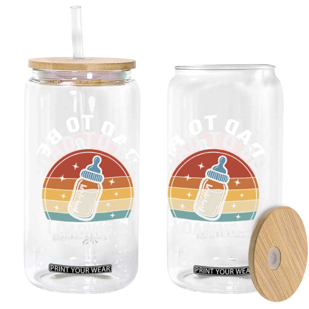Dad to Be 2026 Glass Can Funny Pregnancy Announcement Gift TS14 Print Your Wear