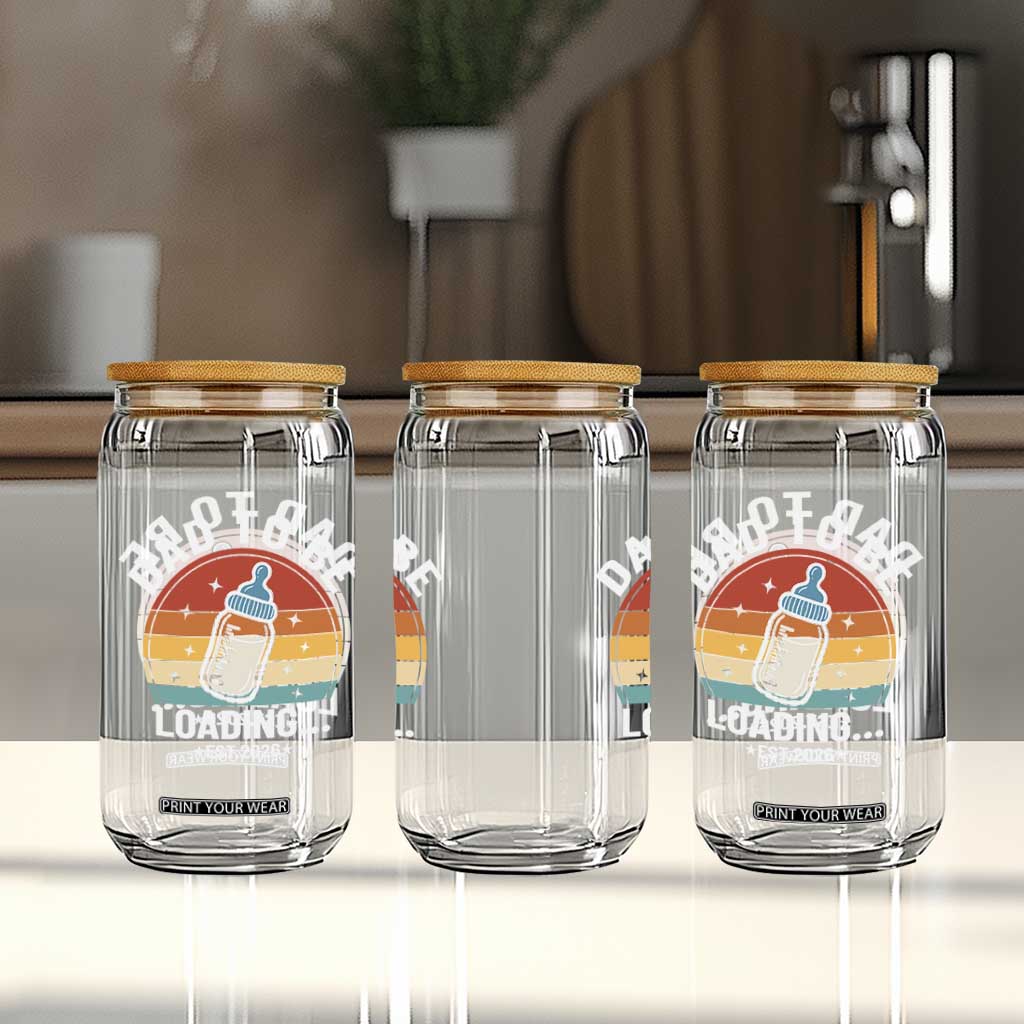 Dad to Be 2026 Glass Can Funny Pregnancy Announcement Gift TS14 Print Your Wear