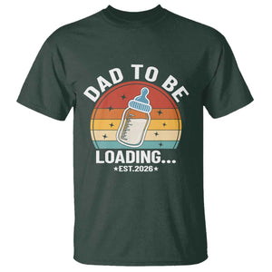 Dad to Be 2026 T Shirt Funny Pregnancy Announcement Gift TS14 Dark Forest Green Print Your Wear