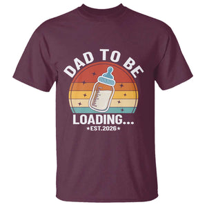 Dad to Be 2026 T Shirt Funny Pregnancy Announcement Gift TS14 Maroon Print Your Wear