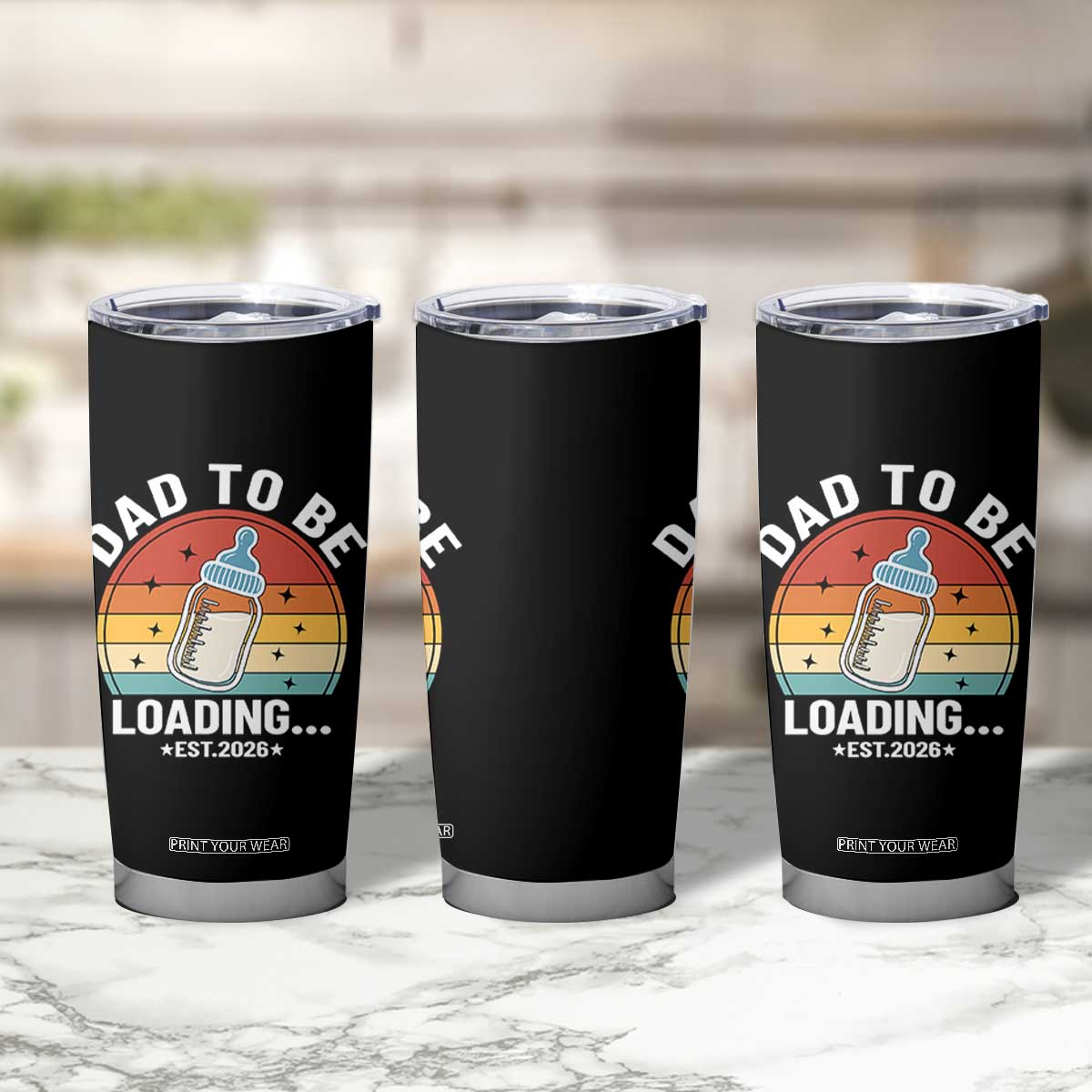 Dad to Be 2026 Tumbler Cup Funny Pregnancy Announcement Gift TS14 Print Your Wear