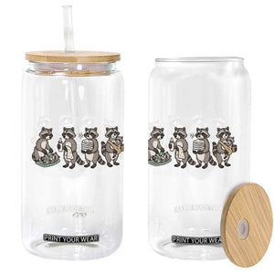 Funny Raccoon Dad Glass Can Just Doing My Daddy Things TS14 Print Your Wear
