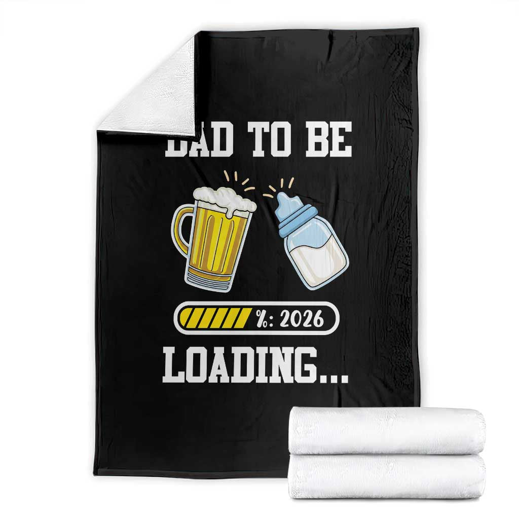 Dad to Be 2026 Throw Blanket Funny Pregnancy Reveal TS14 Black Print Your Wear