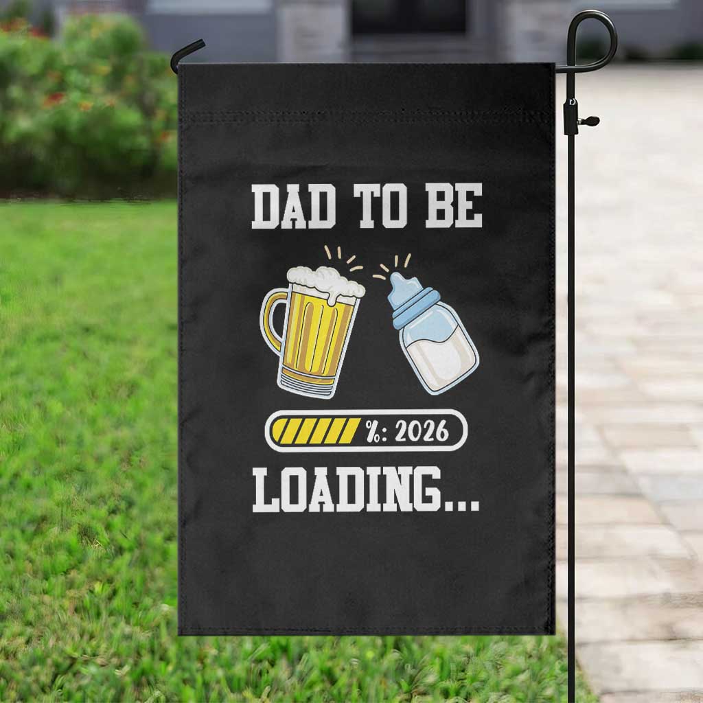 Dad to Be 2026 Garden Flag Funny Pregnancy Reveal TS14 Print Your Wear
