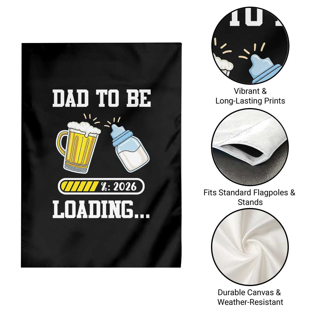 Dad to Be 2026 Garden Flag Funny Pregnancy Reveal TS14 Print Your Wear